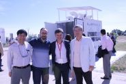 De izquierda a derecha, Takeshi Okuzumi, Fernando Egido, José Luis González y Masahiko Yamada