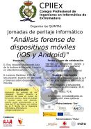 Cartel de las V Jornadas de Peritaje Informático