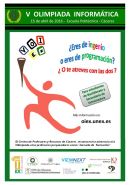 Cartel de la V Olimpiada Informática de Extremadura