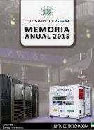 Portada de la Memoria anual 2015 de la Fundación COMPUTAEX Portada de la Memoria anual 2015 de la Fundación COMPUTAEX
